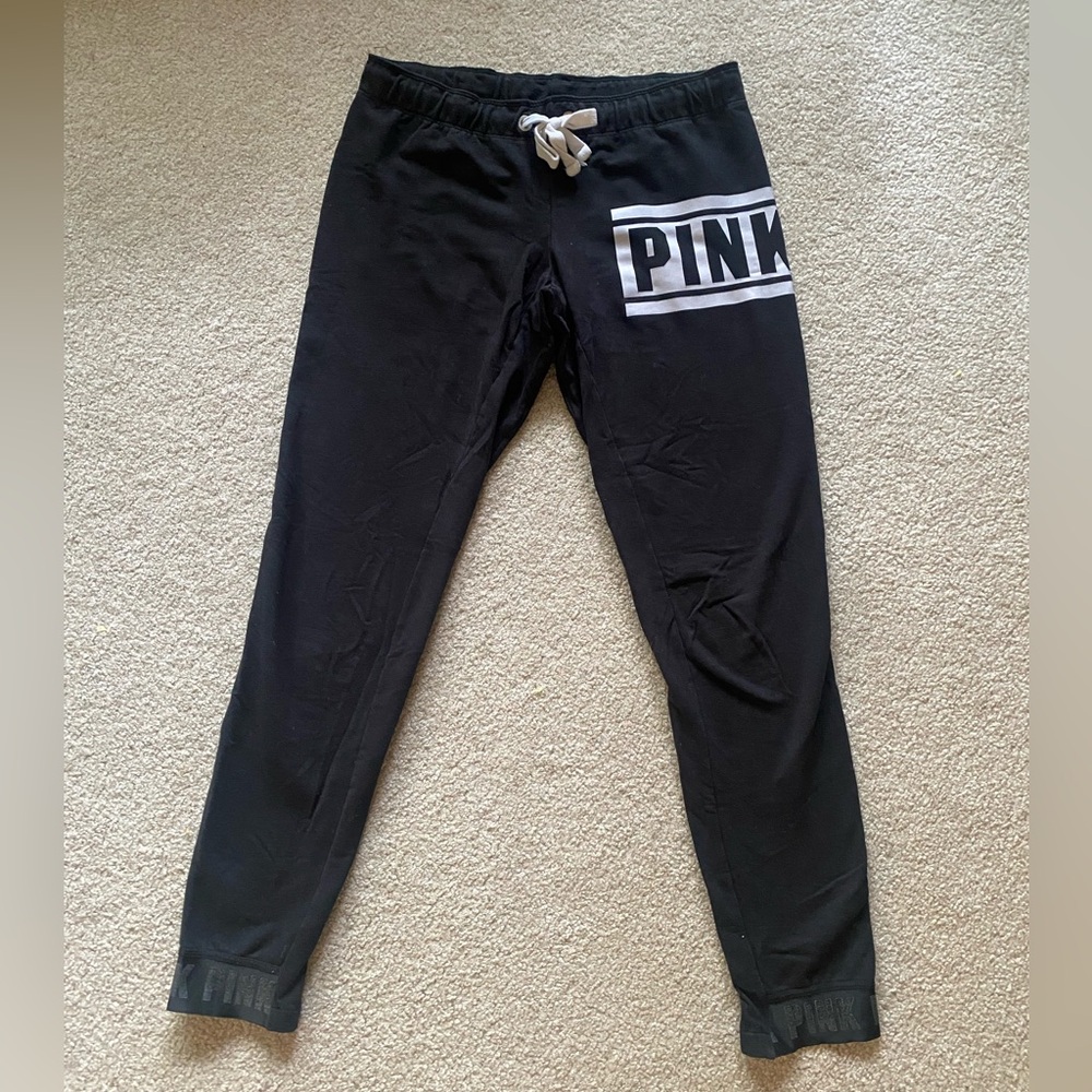 VS PINK Black Jogger Leggings